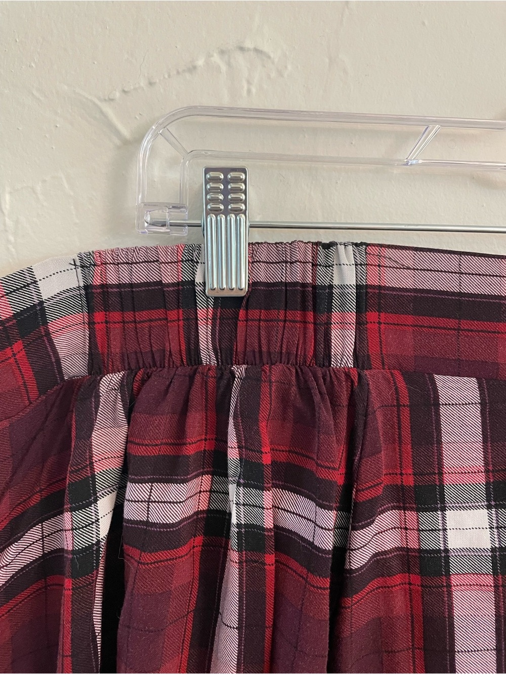 torrid Red Plaid Suspender Skirt - Picture 7 of 14